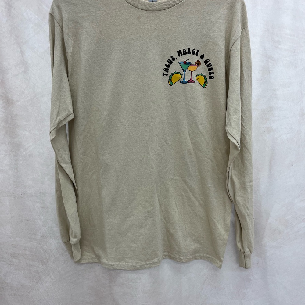 Gildan Ultra Cotton Sand Long Sleeve Tee